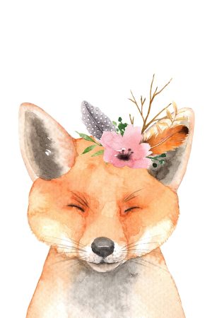 Woodland Animal Watercolours Fox