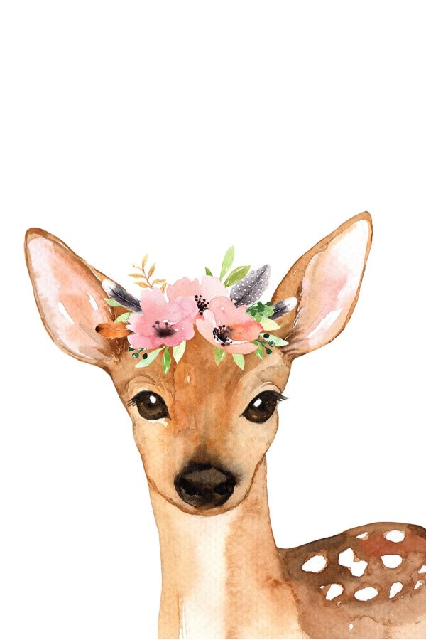 Woodland Animal Watercolours Deer