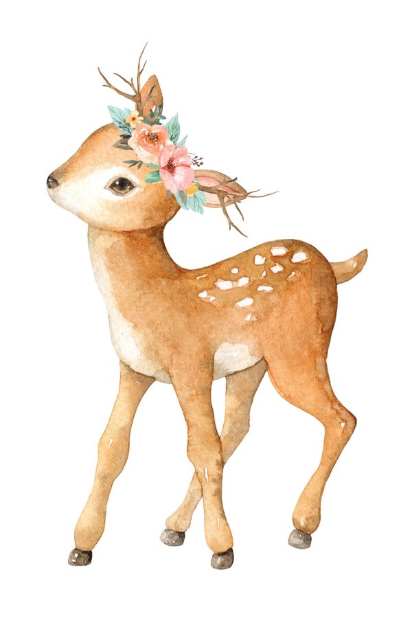 Woodland Flower Deer