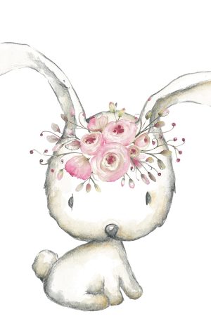 Boho Flower Bunny