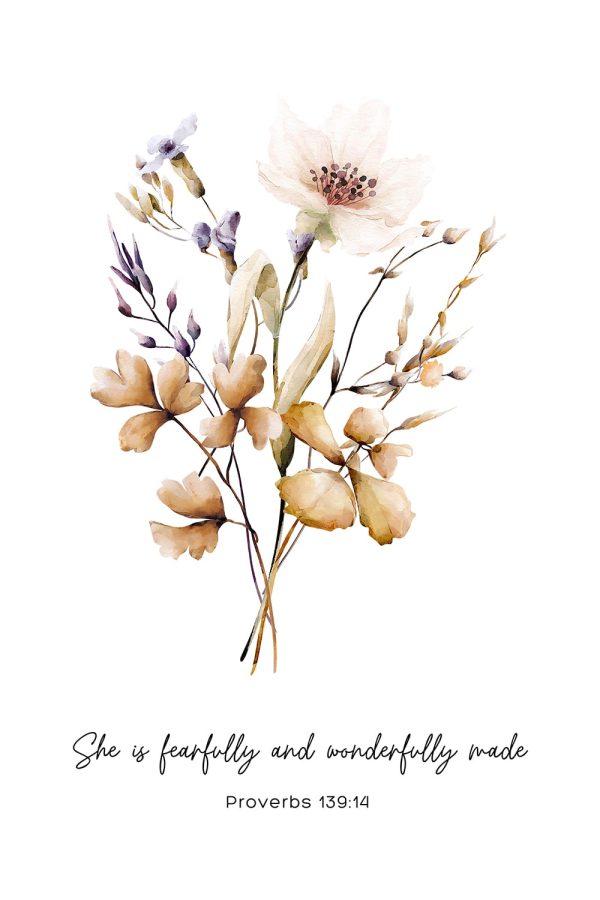 Bible Versus Flowers