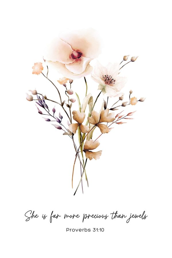 Bible Versus Flowers