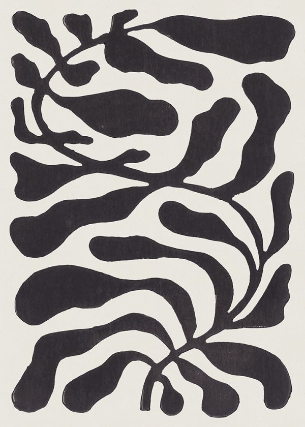One Hundred-Leaved Plant #21 / Lino Print