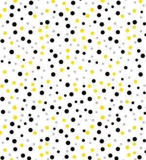 Black and yellow polkadots