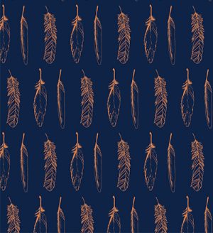 Blue feathers