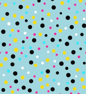 Light blue polkadots