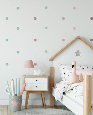 Small pastel colored dots