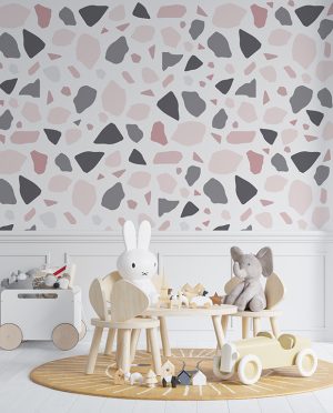 Blush and Grey Terrazzo