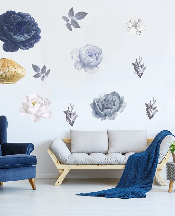 Blue Peonies