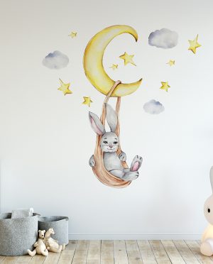 Bunny Swinging On The Moon