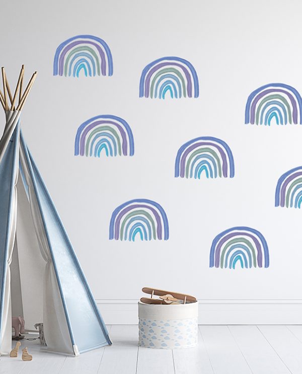 Blue Rainbow Pattern